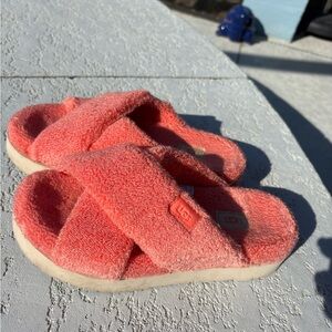 UGG Pink Terricloth Slippers